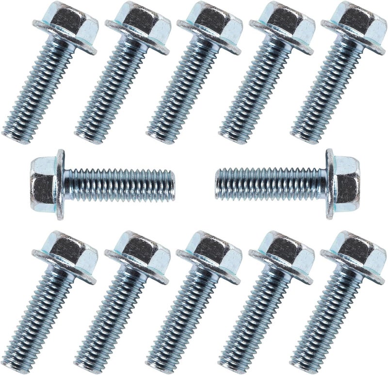 BEONEO 551664 for Chevy Intake Manifold Bolt 3/8-16x1 Chevrolet V8 Small Blocks 265 283 305 327 350 383 400 for MS 90314-2 Intake Manifold Gasket 1955-1995 10.9 High Strength Zinc Coated 12 Bolts - Image 2